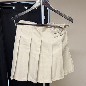 dELiA*s Beige School Uniform Skirt